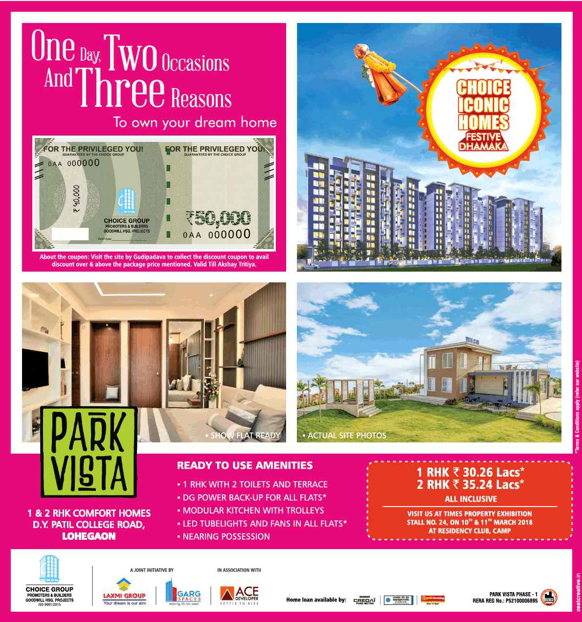 Show flats are ready at Choice Park Vista in Pune